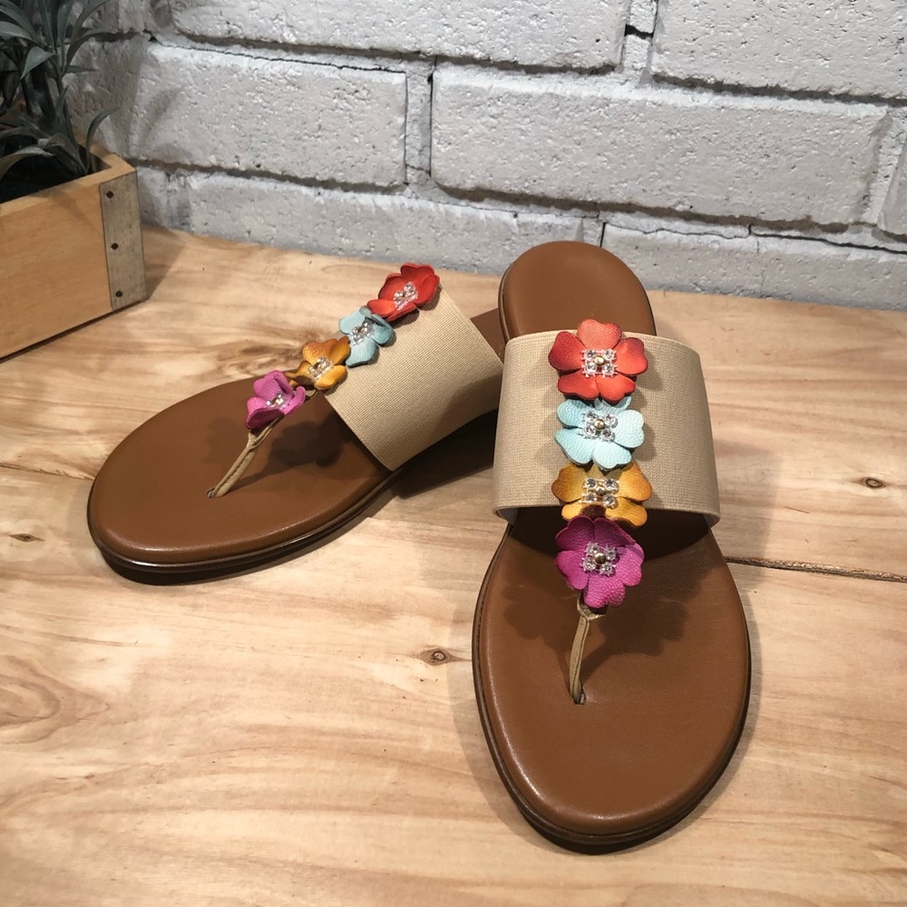 Italian Shoemakers floral sandal size 8